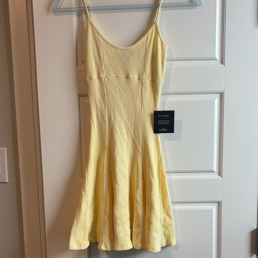 Lulu's Sunny Yellow Mini Dress